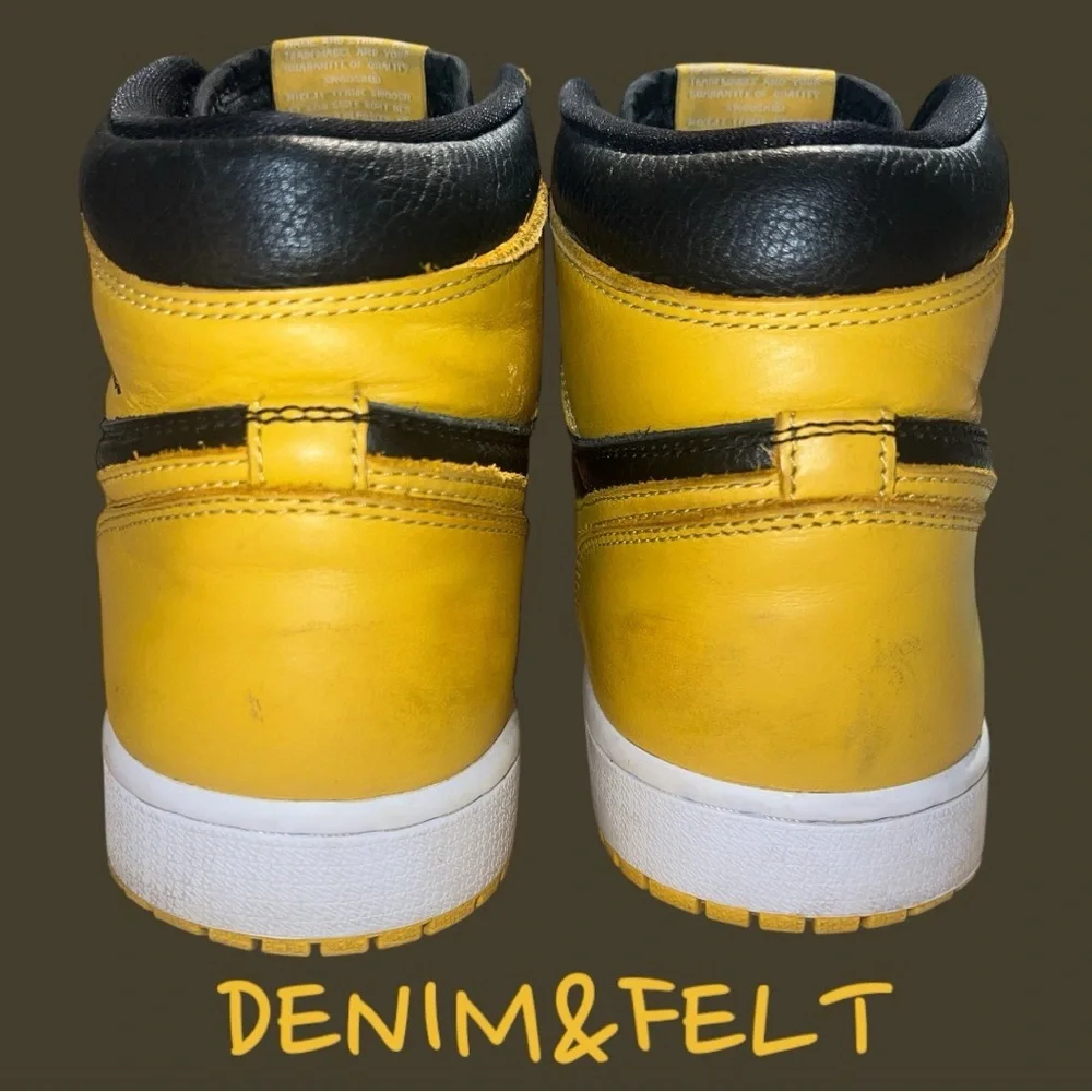 Jordan 1‎ Retro High OG Pollen Men's Shoes | Color: Black/Yellow 🐝🐝🐝